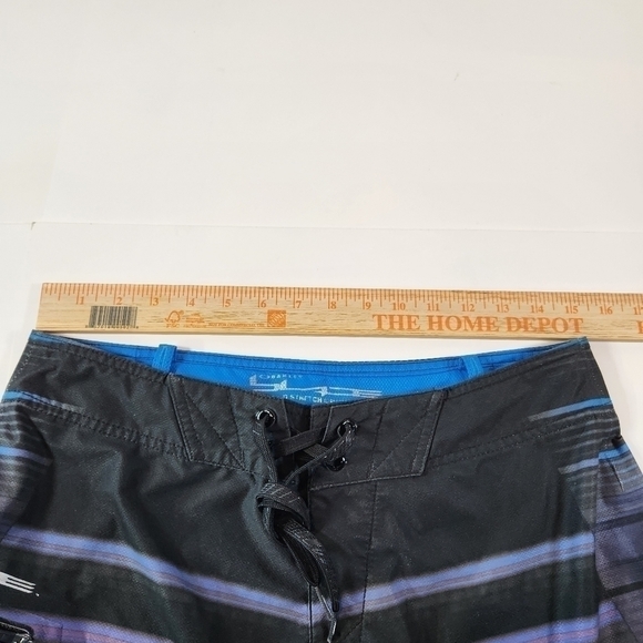 OAKLEY Blade 30 Stretch Ripstop Hydrofuse Board Shorts Swim Trunks Black Purple - Picture 9 of 11